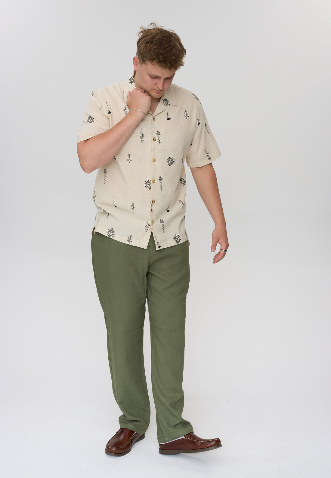 DXNMXRK. DXGaston Pants Olive green